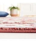 Safavieh Rosewood Ivory / Red ROW102 6 ft. 7 in. X 6 ft. 7 in. Round Rug