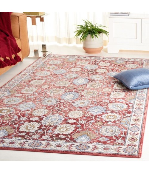 Safavieh Rosewood Ivory / Red ROW102 4 ft. X 6 ft. Rectangle Rug