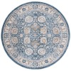 Safavieh Rosewood Ivory / Blue ROW102 6 ft. 7 in. X 6 ft. 7 in. Round Rug