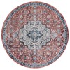 Safavieh Rosewood Ivory / Red ROW104 6 ft. 7 in. X 6 ft. 7 in. Round Rug