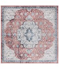 Safavieh Rosewood Ivory / Red ROW104 6 ft. 7 in. X 6 ft. 7 in. Square Rug