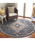 Safavieh Rosewood Ivory / Blue ROW104 6 ft. 7 in. X 6 ft. 7 in. Round Rug