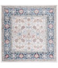 Safavieh Rosewood Ivory / Blue Rug ROW106 6 ft. 7 in. X 6 ft. 7 in. Square - Rugs Town Safavieh Rosewood Ivory / Blue ROW106 6 ft. 7 in. X 6 ft. 7 in. Square Rug