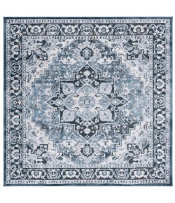 Safavieh Rosewood Ivory / Blue ROW112 6 ft. 7 in. X 6 ft. 7 in. Square Rug
