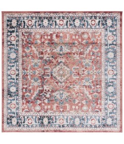 Safavieh Rosewood Blue / Red ROW116 6 ft. 7 in. X 6 ft. 7 in. Square Rug