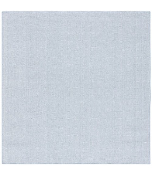 Safavieh River Blue / Ivory RVR600 6 ft. 7 in. X 6 ft. 7 in. Square Rug