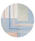 Safavieh Sarasota Blue / Light Green SAR102 6 ft. 7 in. X 6 ft. 7 in. Round Rug