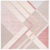 Safavieh Sarasota Pink / Brown SAR102 6 ft. 7 in. X 6 ft. 7 in. Square Rug
