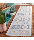 Safavieh Sarasota Light Blue / Grey SAR114 2 ft. 3 in. X 9 ft. Runner Rug