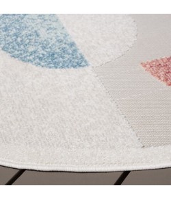 Safavieh Sarasota Grey / Pink SAR116 6 ft. 7 in. X 6 ft. 7 in. Round Rug