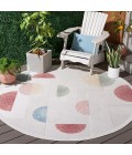 Safavieh Sarasota Grey / Pink Rug SAR116 6 ft. 7 in. X 6 ft. 7 in. Round - Rugs Town Safavieh Sarasota Grey / Pink SAR116 6 ft. 7 in. X 6 ft. 7 in. Round Rug