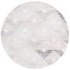Safavieh Saylor Grey / Dark Grey SAY101 6 ft. 3 in. X 6 ft. 3 in. Round Rug