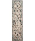 Safavieh Serenity Cream / Turquoise SER208 2 ft. 3 in. X 8 ft. Runner Rug