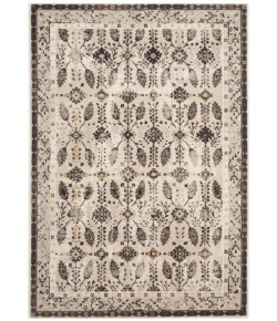 Safavieh Serenity Creme / Brown SER208 4 ft. X 6 ft. Rectangle Rug