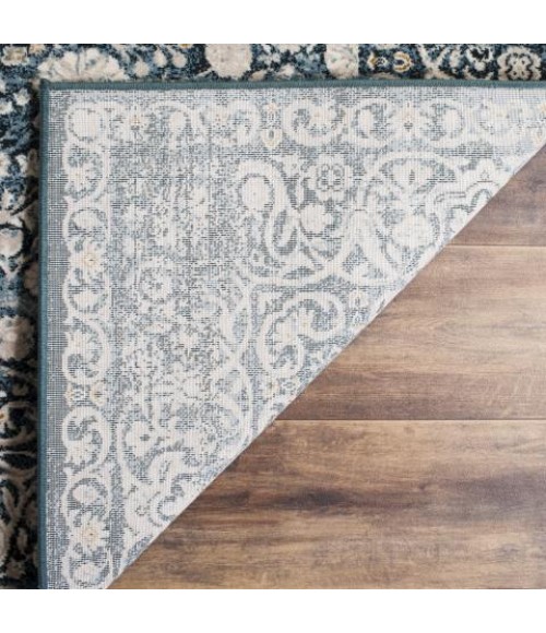 Safavieh Serenity Blue / Ivory SER213 5 ft. 1 in. X 7 ft. 6 in. Rectangle Rug
