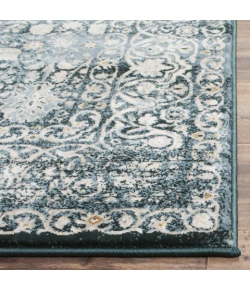 Safavieh Serenity Blue / Ivory SER213 5 ft. 1 in. X 7 ft. 6 in. Rectangle Rug