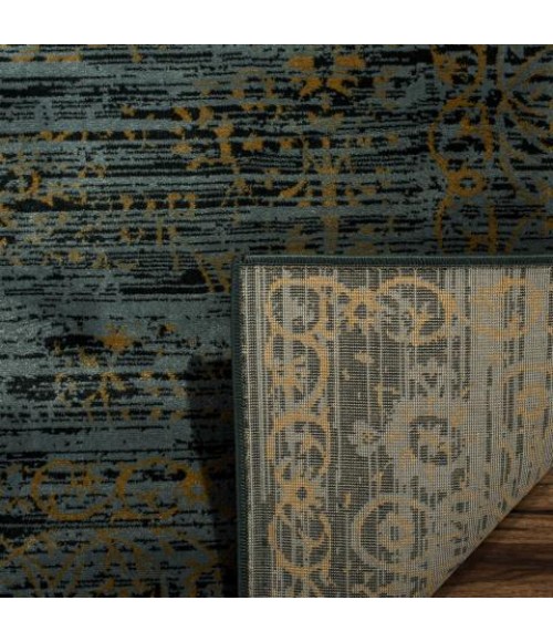 Safavieh Serenity Turquoise / Gold SER214 3 ft. 3 in. X 5 ft. 3 in. Rectangle Rug