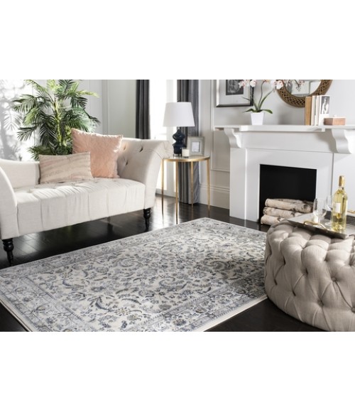 Safavieh Serenity Ivory / Blue SER216 3 ft. 3 in. X 5 ft. 3 in. Rectangle Rug