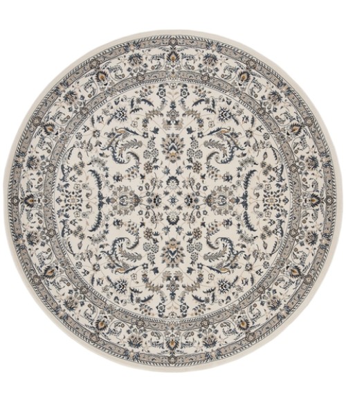 Safavieh Serenity Ivory / Blue SER216 6 ft. 7 in. X 6 ft. 7 in. Round Rug