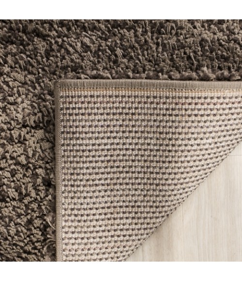 Safavieh California Shag Mushroom Rug SG151 5 ft. 3 in. X 5 ft. 3 in. Square - Rugs Town Safavieh California Shag Mushroom SG151 5 ft. 3 in. X 5 ft. 3 in. Square Rug