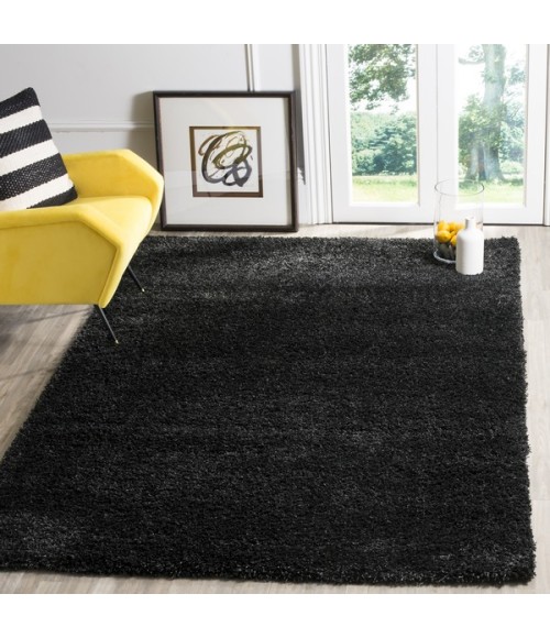 Safavieh California Shag Black / Ivory SG151 2 ft. 0 in. X 3 ft. 0 in. Accent Rug