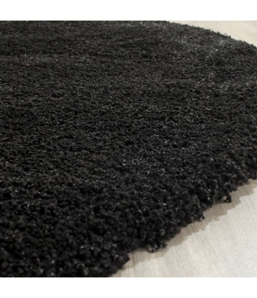 Safavieh California Shag Black / Ivory SG151 2 ft. 0 in. X 3 ft. 0 in. Accent Rug