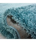 Safavieh Milan Shag Aqua Blue SG180 2 ft. X 12 ft. Runner Rug