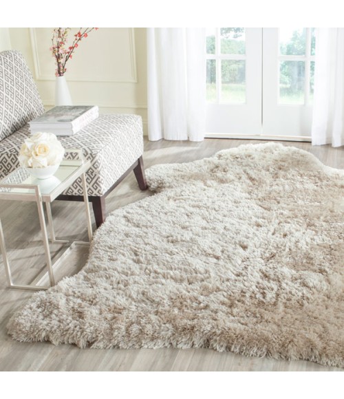 Safavieh Arctic Shag SG270 Light Beige 4' X 6' Rectangle Area Rug