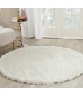 Safavieh Shag Ivory SG511 3 ft. X 3 ft. Round Rug