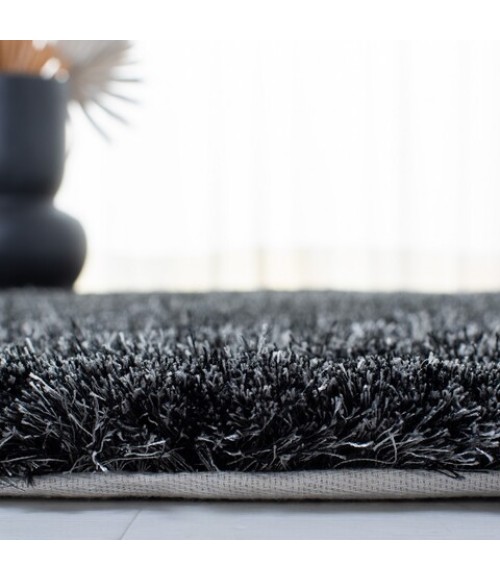 Safavieh Shag Dark Grey SG512 2 ft. 3 in. X 8 ft. Runner Rug