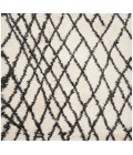 Safavieh Belize Shag SGB484 Ivory / Charcoal 6'-7" X 6'-7" Square Area Rug