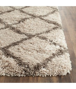 Safavieh Belize Shag SGB489 Taupe / Grey 2'-3" X 9' Runner Area Rug