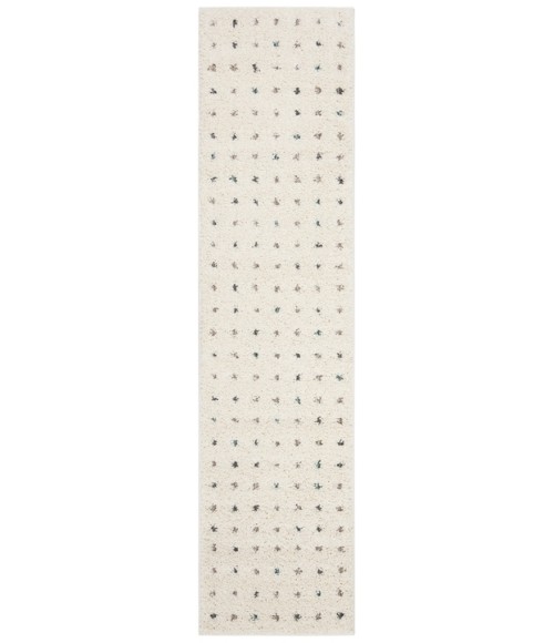 Safavieh Santorini Shag Cream / Multi SGG165 2 ft. X 8 ft. Runner Rug