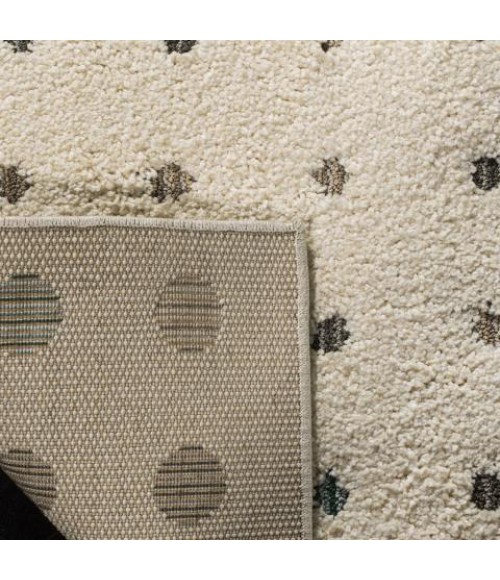 Safavieh Santorini Shag Cream / Multi SGG165 2 ft. X 8 ft. Runner Rug