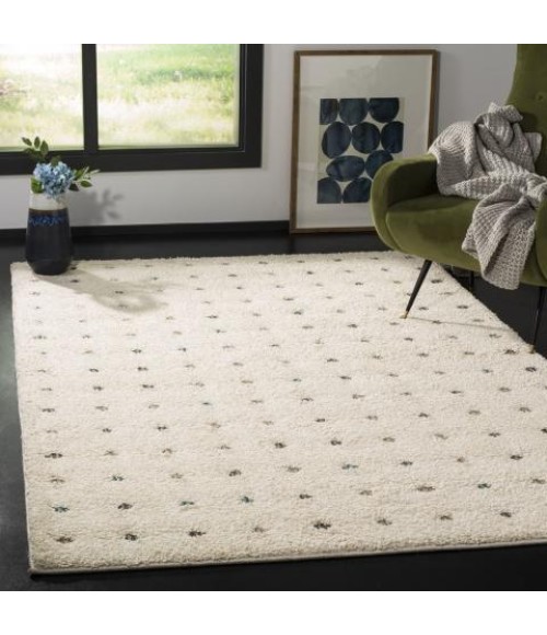 Safavieh Santorini Shag Cream / Multi SGG165 9 ft. X 12 ft. Rectangle Rug