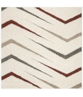 Safavieh Santorini Shag Cream / Multi SGG166 6 ft. 7 in. X 6 ft. 7 in. Square Rug