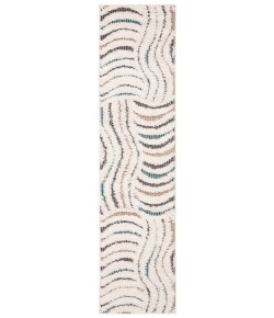Safavieh Santorini Shag Cream / Multi SGG178 2 ft. X 8 ft. Runner Rug