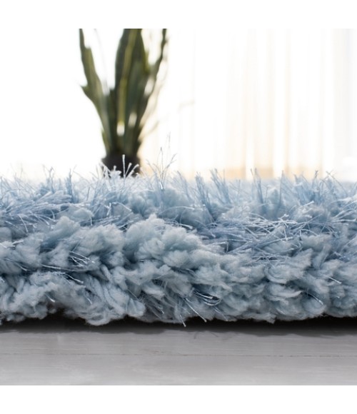 Safavieh Supreme Shag Light Blue SGS621 8 ft. X 10 ft. Rectangle Rug