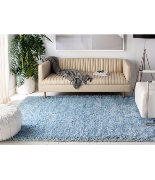 Safavieh Supreme Shag Light Blue SGS621 3 ft. X 5 ft. Rectangle Rug
