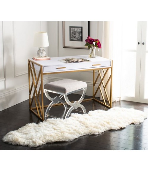 Safavieh Sheep Skin White SHS121 2 ft. X 6 ft. Runner Rug