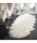 Safavieh Sheep Skin White Rug SHS121 2 ft. X 8 ft. 5 in. Runner - Rugs Town Safavieh Sheep Skin White SHS121 2 ft. X 8 ft. 5 in. Runner Rug