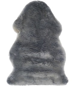 Safavieh Sheep Skin Steel Blue SHS121 2 ft. X 3 ft. Accent Rug