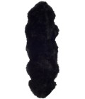 Safavieh Sheep Skin Midnight Black SHS121 2 ft. X 6 ft. Runner Rug