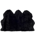 Safavieh Sheep Skin Midnight Black SHS121 3 ft. X 5 ft. Rectangle Rug