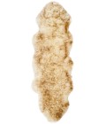 Safavieh Sheep Skin Off White / Coco Brown SHS121 2 ft. X 6 ft. Runner Rug