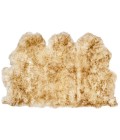 Safavieh Sheep Skin Off White / Coco Brown SHS121 3 ft. X 5 ft. Rectangle Rug
