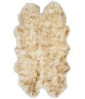 Safavieh Sheep Skin Off White / Coco Brown SHS121 3 ft. 7 in. X 6 ft. 0 in. Rectangle Rug