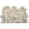 Safavieh Sheep Skin Ivory / Smoke Grey SHS121 3 ft. X 5 ft. Rectangle Rug