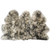 Safavieh Sheep Skin Ivory / Dark Charcoal SHS121 3 ft. X 5 ft. Rectangle Rug