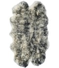 Safavieh Sheep Skin Ivory / Dark Charcoal SHS121 3 ft. 7 in. X 6 ft. 0 in. Rectangle Rug